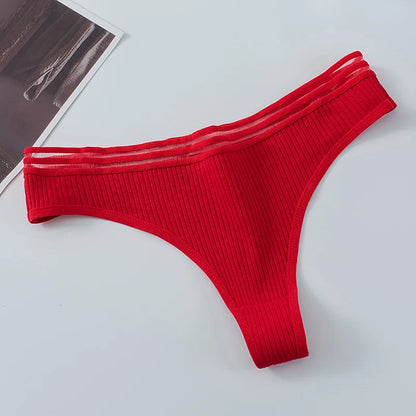 Damen Unterwäsche – Sexy & Atmungsaktive Low-Waist G-String Slip aus Baumwolle
