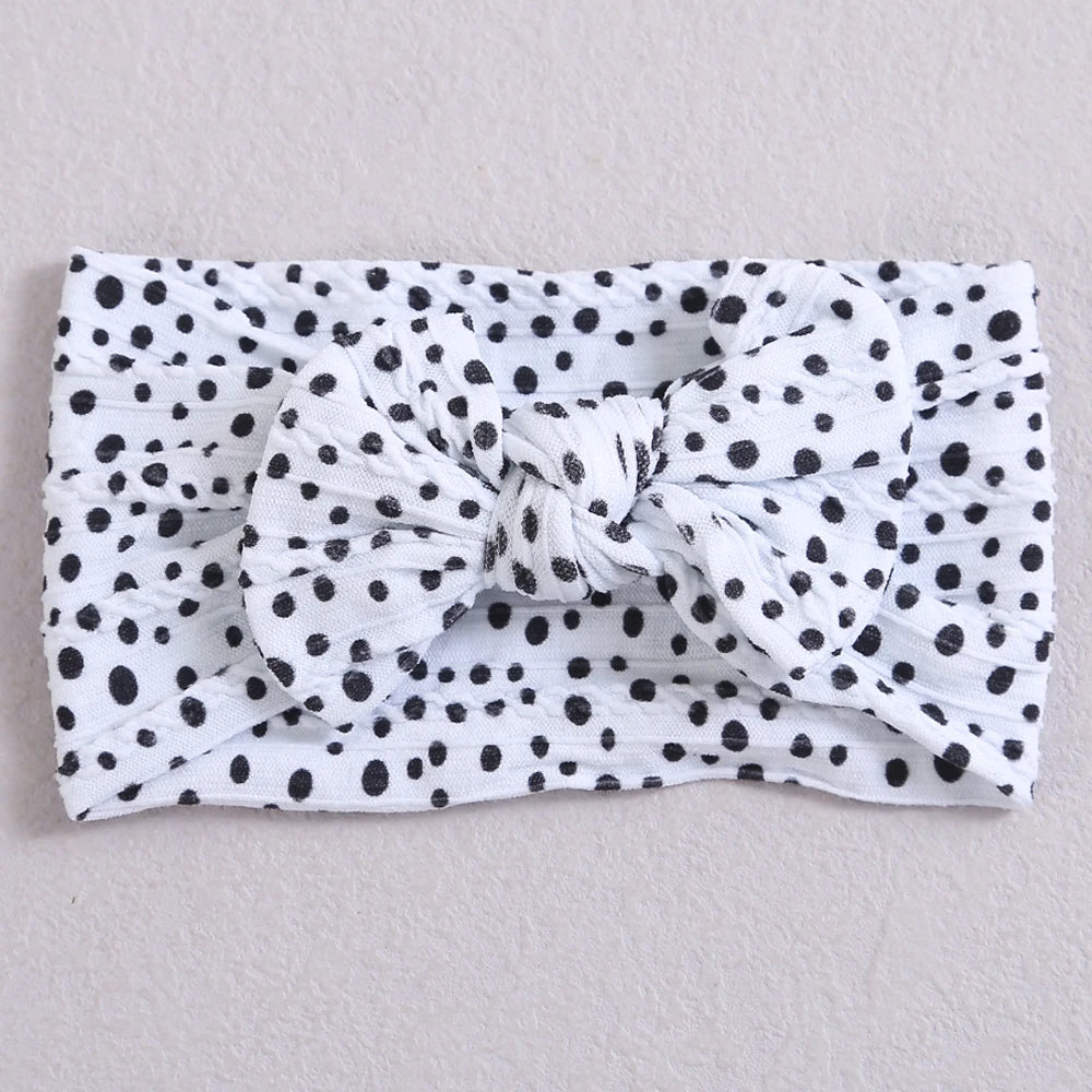 Baby Stirnband mit Schleife – Weiches Haarband für Neugeborene & Kleinkinder | Kinder Haaraccessoire mit Print