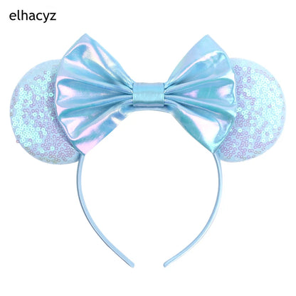 2025 Disney Minnie Maus Haarreif mit Stickerei & Pailletten – Party-Accessoire für Kinder & Erwachsene