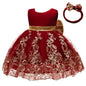 Sommerliches Prinzessinnenkleid für Mädchen – Ärmellos mit Rückenschleife & Pailletten – Festliches Kleid für Hochzeit, Party & Geburtstag