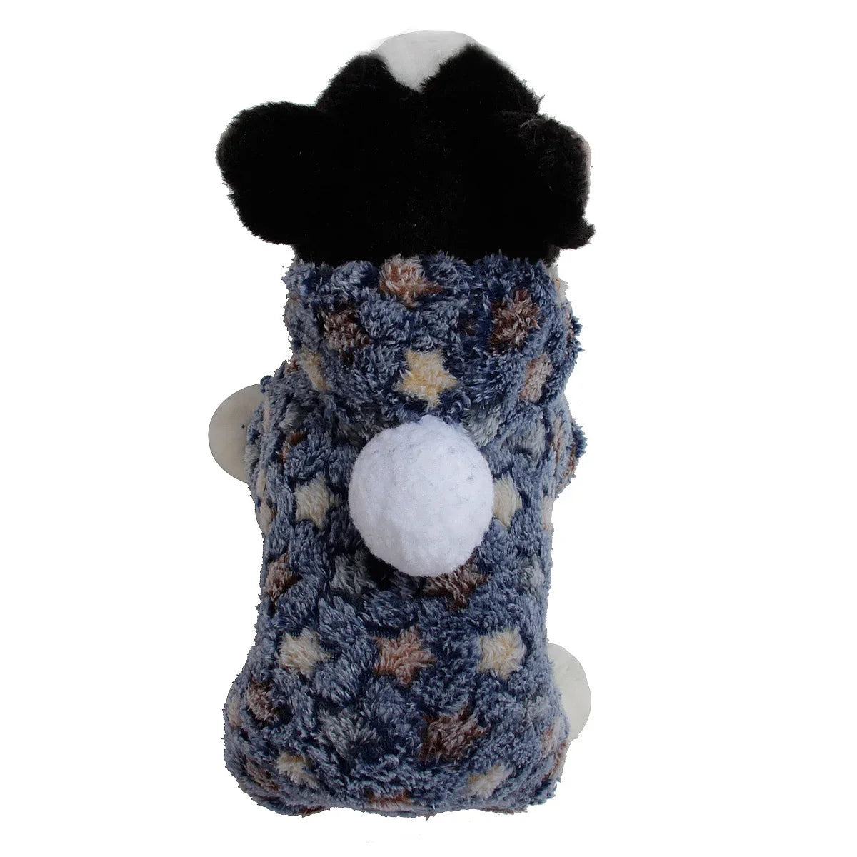 Weiche Flanell-Hundepyjama mit Streifen – Warmes Vierbeiniges Haustierkostüm für Herbst & Winter