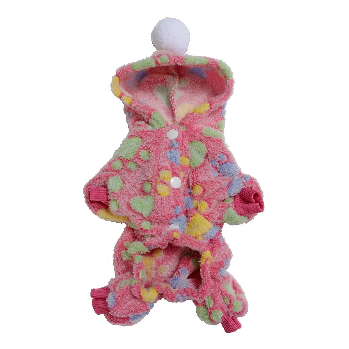 Weiche Flanell-Hundepyjama mit Streifen – Warmes Vierbeiniges Haustierkostüm für Herbst & Winter
