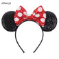 2025 Disney Minnie Maus Haarreif mit Stickerei & Pailletten – Party-Accessoire für Kinder & Erwachsene