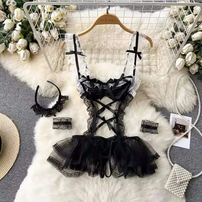 Sexy Damen-Unterwäsche Set – Spitzen-Bralette & Slip – Verführerisches Dessous-Set ohne Bügel für besondere Momente
