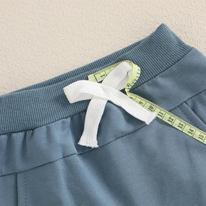 Jungen-Set für Frühling & Herbst – 2-teilig: Sweatshirt mit Traktor-Stickerei & einfarbige Hose – von Lioraitiin (0–3 Jahre)