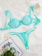 Sexy Spitzen-Dessous-Set mit Stickerei – Transparenter BH & String (2024)