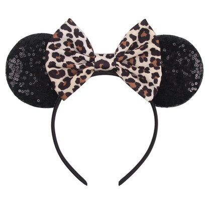 2025 Disney Minnie Maus Haarreif mit Stickerei & Pailletten – Party-Accessoire für Kinder & Erwachsene