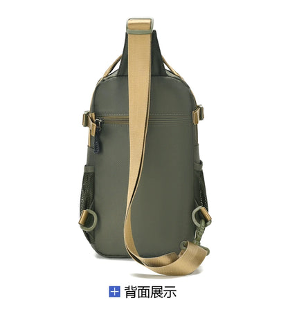 Große Herren Gürteltasche / Crossbody Bag – Leichte Oxford Brusttasche mit hoher Kapazität – Schultertasche für Alltag & Freizeit