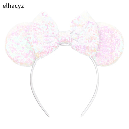 2025 Disney Minnie Maus Haarreif mit Stickerei & Pailletten – Party-Accessoire für Kinder & Erwachsene