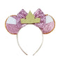 2024 Disney Mickey & Minnie Maus Ohren Haarreif – Glitzernde Sequin-Schleife – Für Kinder & Erwachsene – DIY Disneyland Accessoire
