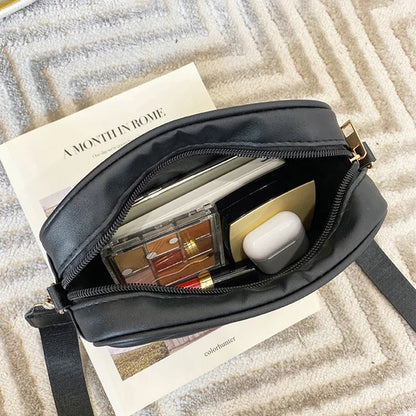 Damen Umhängetasche – Kleine Vintage Schultertasche aus PU-Leder mit Reißverschluss – Sommer Reisetasche für Frauen