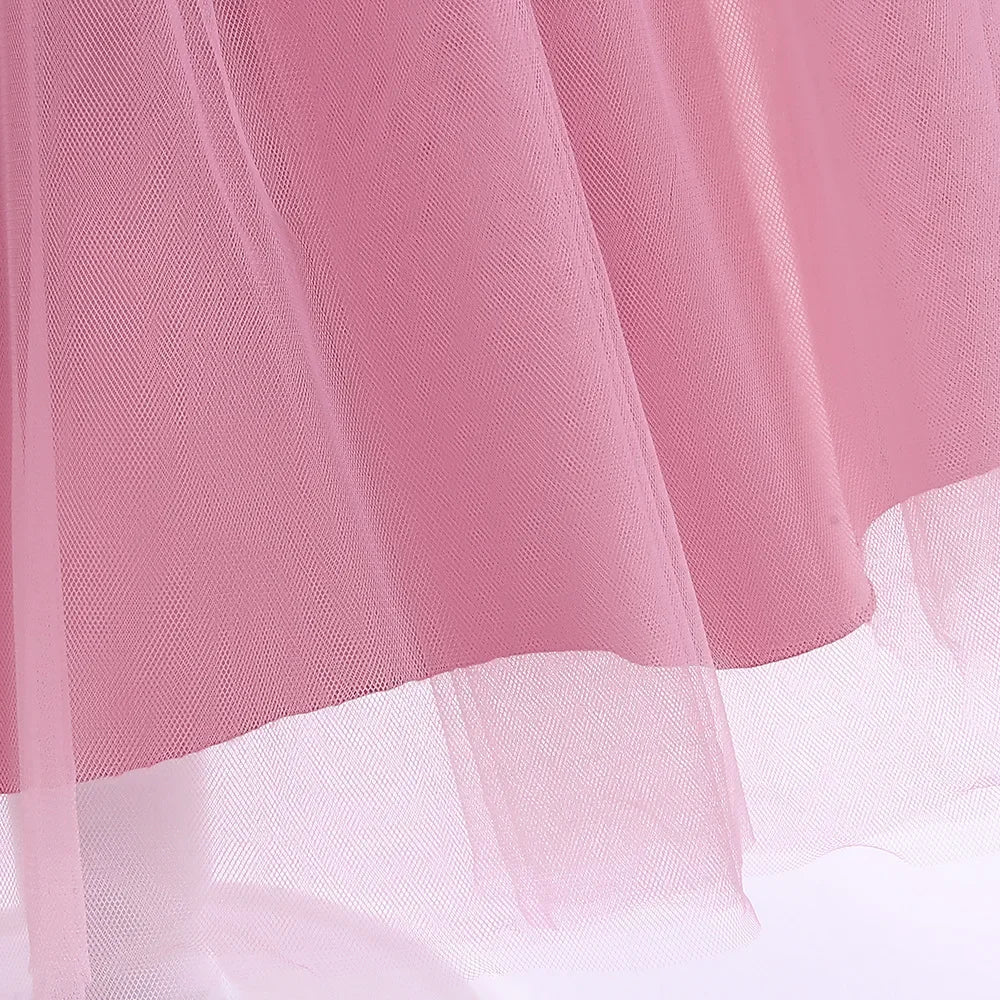 Elegantes Prinzessinnenkleid für Mädchen mit Pailletten & Tüll – Festliches Kleid für Auftritte, Feiern & besondere Anlässe