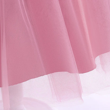 Elegantes Prinzessinnenkleid für Mädchen mit Pailletten & Tüll – Festliches Kleid für Auftritte, Feiern & besondere Anlässe