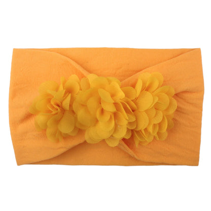 Elastisches Haarband mit Schleife für Mädchen – Blumenmuster Turban-Stirnband | Weiches Kinder-Haaraccessoire für Neugeborene & Kleinkinder