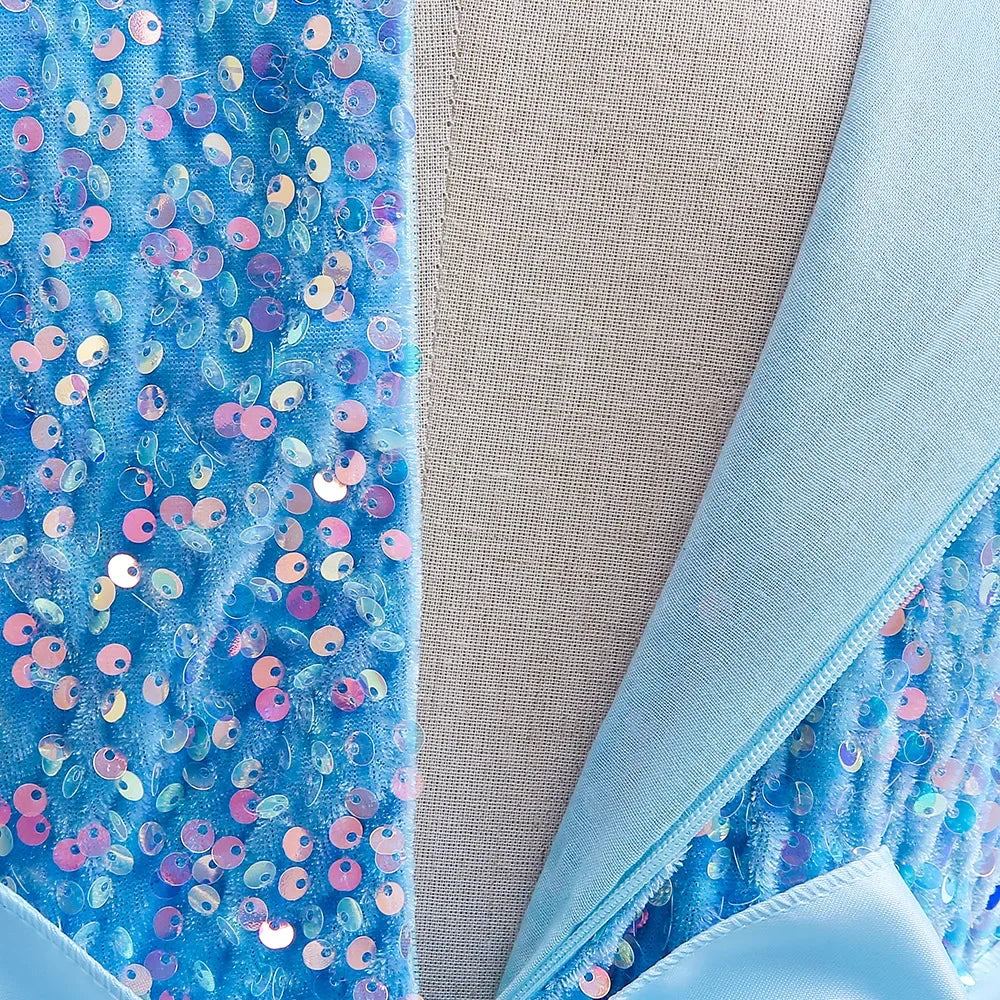Elegantes Prinzessinnenkleid für Mädchen mit Pailletten & Tüll – Festliches Kleid für Auftritte, Feiern & besondere Anlässe