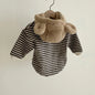Kuscheliges Winter-Set für Babys – Fleece Hoodie mit Tierkapuze (Hase/Bär) + Hose – Warm & Süß (0–24 Monate)