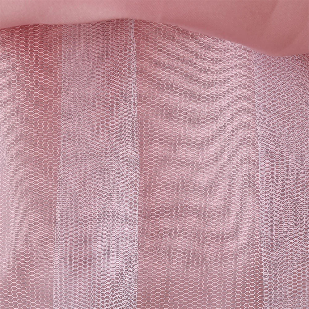 Prinzessinnenkleid für Mädchen mit Tüll & Stickerei – Rosa Partykleid mit Schleife & Schleppe – Für Geburtstag, Show & festliche Anlässe