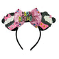 2024 Disney Mickey & Minnie Maus Ohren Haarreif – Glitzernde Sequin-Schleife – Für Kinder & Erwachsene – DIY Disneyland Accessoire