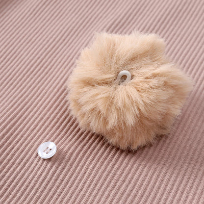 2025 Niedliches Baby-Hasen-Set – Langarm Body mit Ohren-Mütze & Kniestrümpfen | Unisex Babykleidung aus Baumwolle