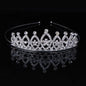 Kristall-Tiara für Hochzeit & Ball – Silberne Krone mit Strass für Mädchen & Frauen