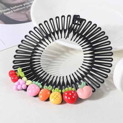 Y2K Haar-Accessoires für Mädchen – 1/3 Stück Haarreif-Kämme mit bunten Sternen & Häschen-Motiv | Süße Haarspangen für Prinzessinnen & Kinder