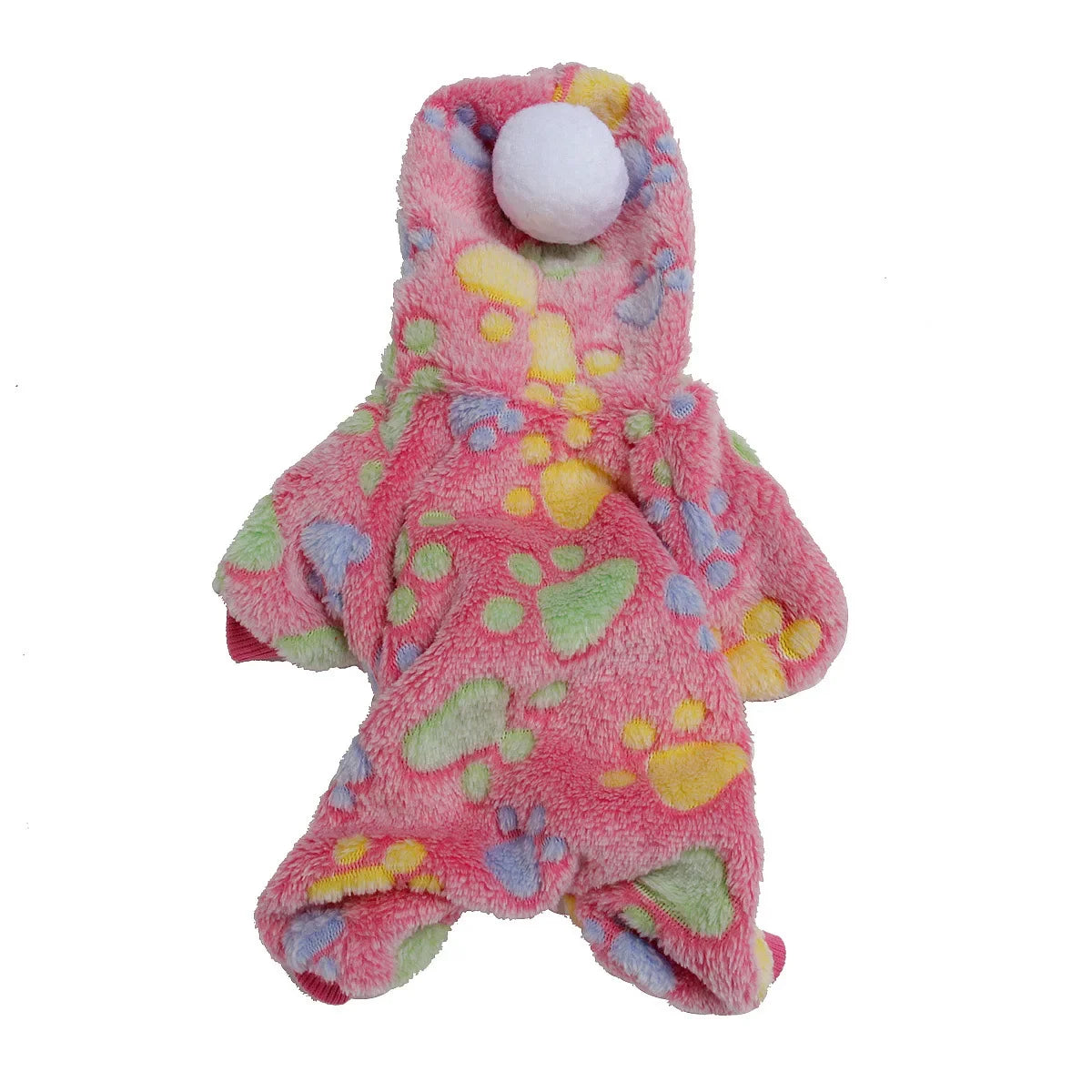Weiche Flanell-Hundepyjama mit Streifen – Warmes Vierbeiniges Haustierkostüm für Herbst & Winter