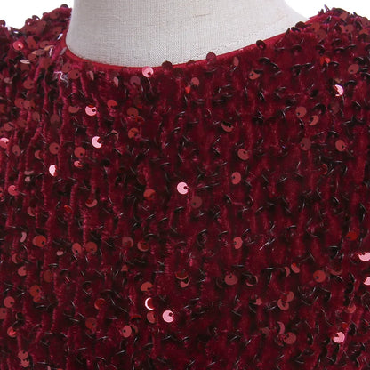Elegantes Prinzessinnenkleid für Mädchen mit Pailletten & Tüll – Festliches Kleid für Auftritte, Feiern & besondere Anlässe