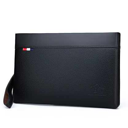 Herren Clutch Tasche – Elegante Business-Handtasche aus weichem PU-Leder – Stylische Freizeit- und Gürteltasche