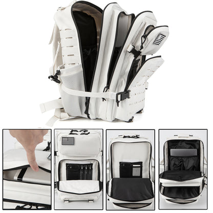 QT&QY Taktischer Rucksack 25L/45L – Outdoor Survival Bug Out Bag für Männer & Frauen – Schulrucksack mit Flaschenhalter