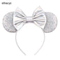 2025 Disney Minnie Maus Haarreif mit Stickerei & Pailletten – Party-Accessoire für Kinder & Erwachsene