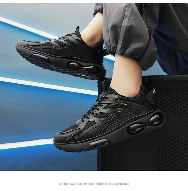 Herren Sneaker 2024 – Atmungsaktive Mesh-Laufschuhe mit dicker Sohle | Komfortable Freizeitschuhe & Tennisschuhe – Modisch & Klassisch