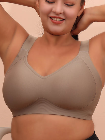 Komfort BH für große Größen – 6XL Damen-BH ohne Bügel, Schlaf-BH, Yoga-BH, Anti-Sagging, Atmungsaktiv