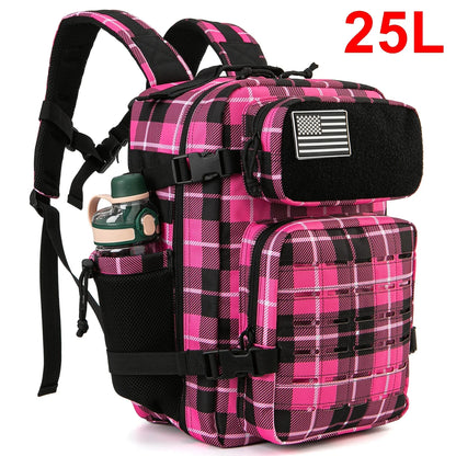 QT&QY Taktischer Rucksack 25L/45L – Outdoor Survival Bug Out Bag für Männer & Frauen – Schulrucksack mit Flaschenhalter