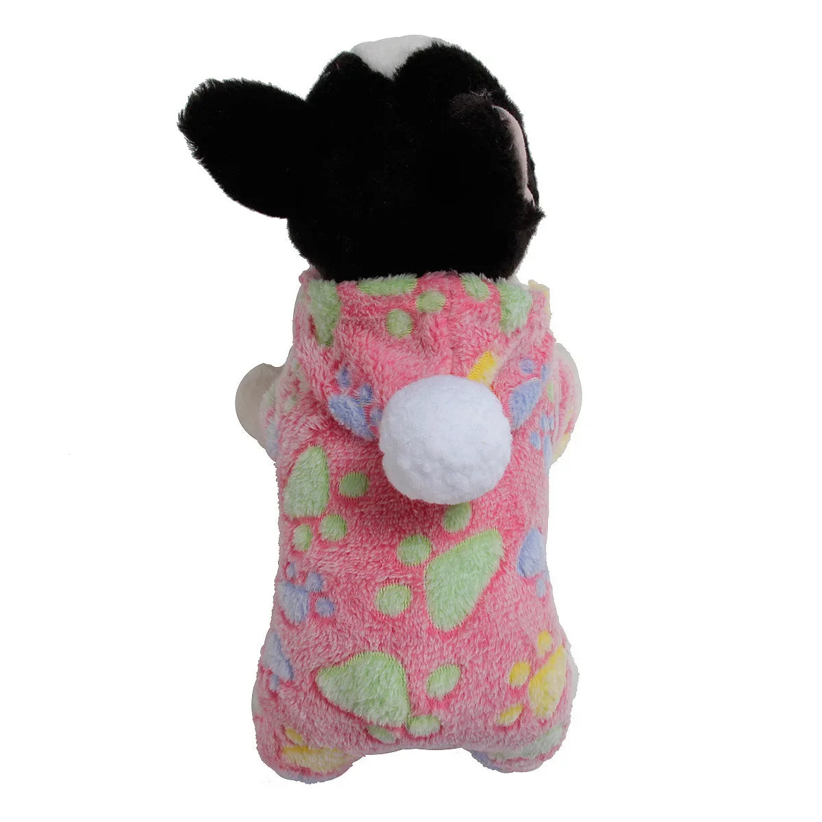Weiche Flanell-Hundepyjama mit Streifen – Warmes Vierbeiniges Haustierkostüm für Herbst & Winter