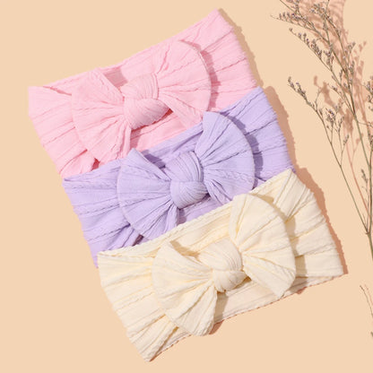 Baby Stirnband mit Schleife – Weiches Haarband für Neugeborene & Kleinkinder | Kinder Haaraccessoire mit Print