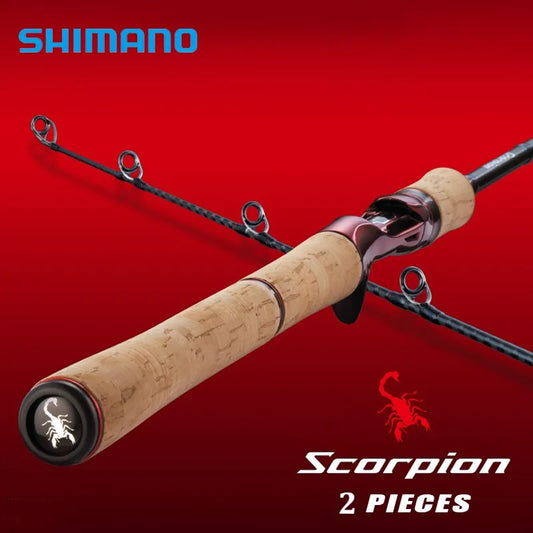 Shimano Scorpion Reiserute – 2-teilige Spinning & Casting Angelrute, ultraleicht (115–165g)