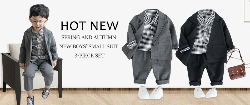 Elegantes Baby-Jungen Outfit – 3-teiliges Gentleman-Set mit Hemd, Weste & Krawatte – Perfekt für Feste & Auftritte (1–4 Jahre)