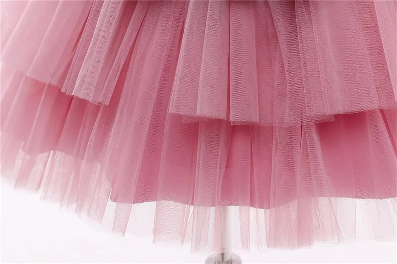 Elegantes Weihnachtskleid für Mädchen – Rückenfreies Prinzessinnenkleid mit Schleife – Festliches Ballkleid für Gala, Geburtstag & Hochzeit (Grün)