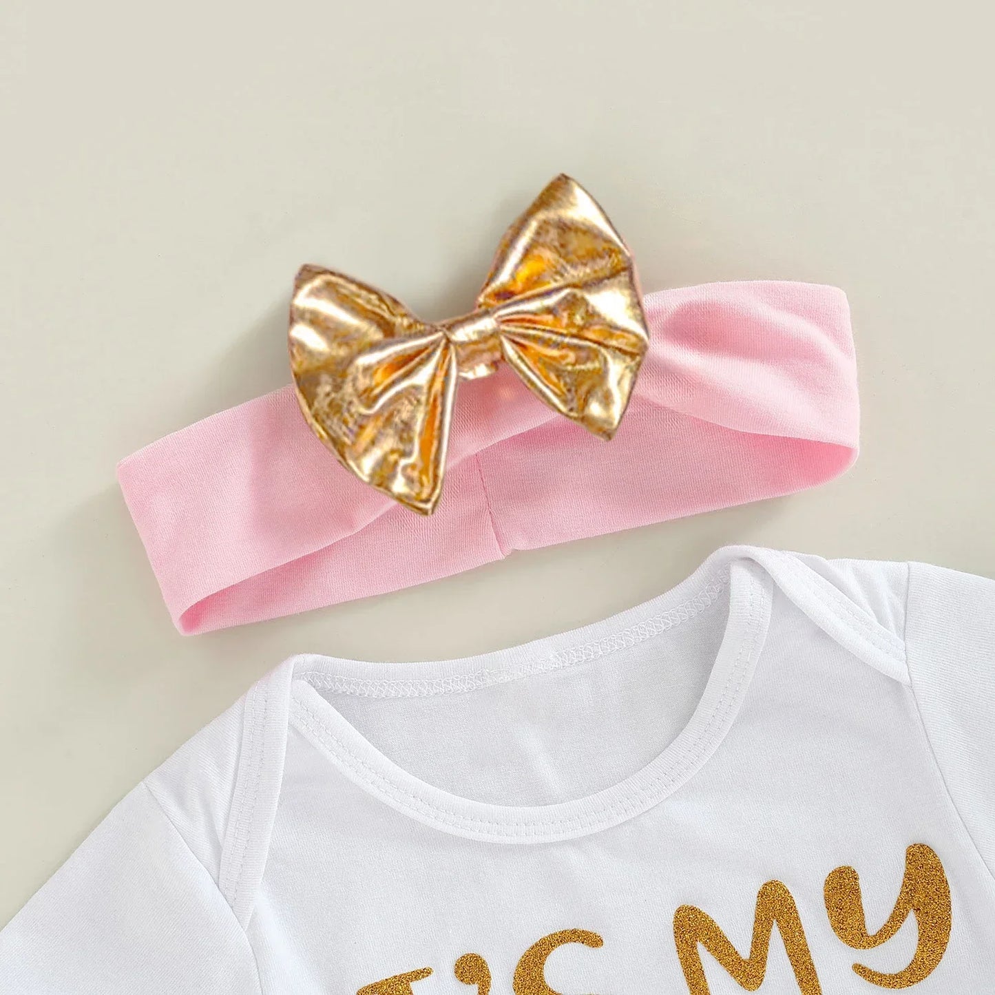 Geburtstags-Outfit für Baby-Mädchen – 3-teilig: Body „1 Jahr“, Tutu-Rock & Haarband – Festliches Set für den 1. Geburtstag