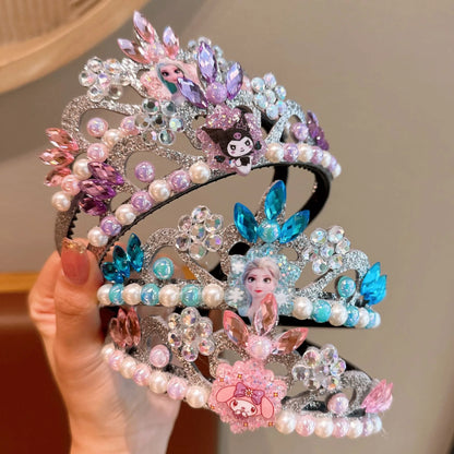 Disney Prinzessinnen-Krone Haarreif für Kinder – Aisha Frozen Krone – Geburtstagskrone für Mädchen – MINISO Design