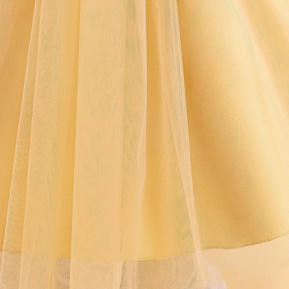 Elegantes Prinzessinnenkleid für Mädchen mit Pailletten & Tüll – Festliches Kleid für Auftritte, Feiern & besondere Anlässe