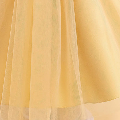 Elegantes Prinzessinnenkleid für Mädchen mit Pailletten & Tüll – Festliches Kleid für Auftritte, Feiern & besondere Anlässe