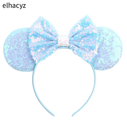 2025 Disney Minnie Maus Haarreif mit Stickerei & Pailletten – Party-Accessoire für Kinder & Erwachsene
