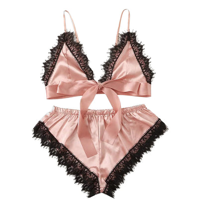 Sexy Babydoll Dessous für Damen – Reizwäsche Set aus Spitze, Nachtwäsche, Unterwäsche, Schlafanzug