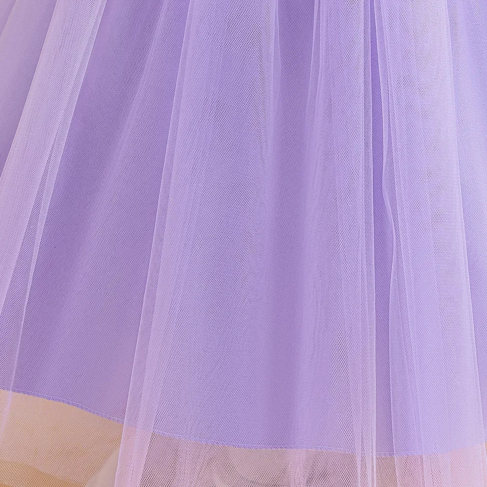 Elegantes Prinzessinnenkleid für Mädchen mit Pailletten & Tüll – Festliches Kleid für Auftritte, Feiern & besondere Anlässe