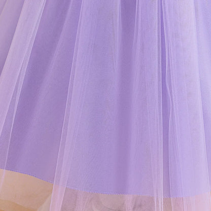 Elegantes Prinzessinnenkleid für Mädchen mit Pailletten & Tüll – Festliches Kleid für Auftritte, Feiern & besondere Anlässe