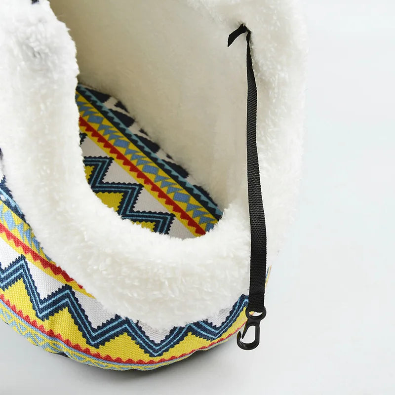 Klassische Haustiertragetasche für kleine Hunde & Katzen – Weiche Schultertasche mit Trageriemen, Outdoor-Reisetasche
