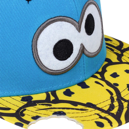 Unisex Baseballcap mit Eye & Pizza Stickerei – Verstellbare Hip-Hop Mütze für Frühling & Herbst | Casual Streetwear