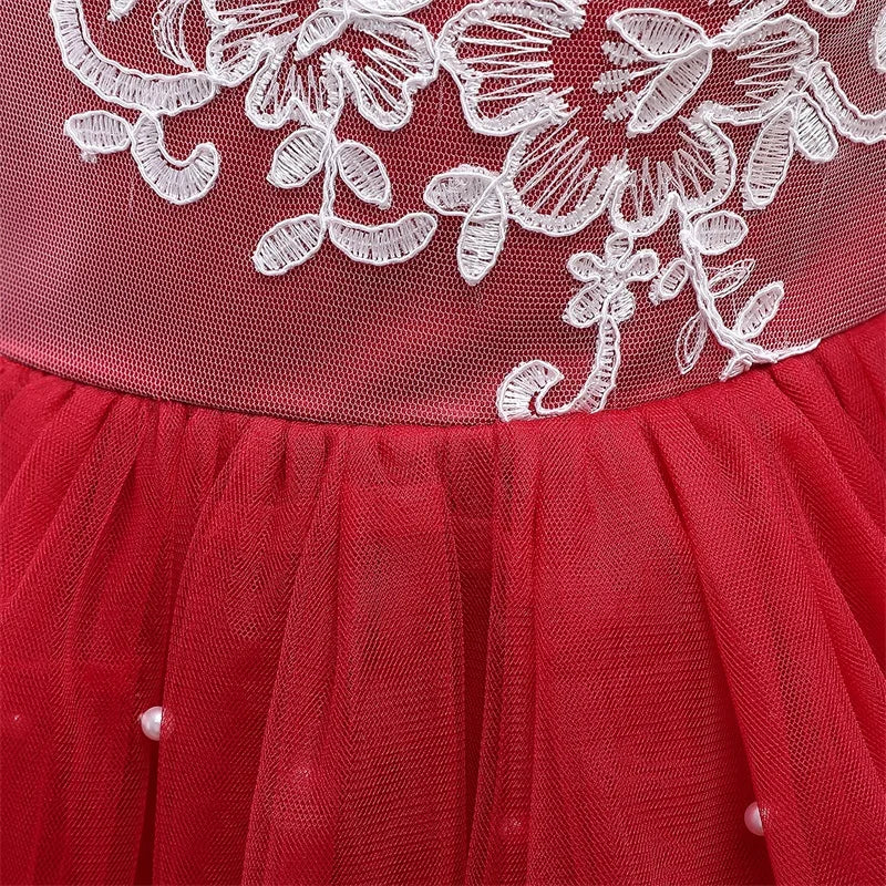 Elegantes Weihnachtskleid für Mädchen – Rückenfreies Prinzessinnenkleid mit Schleife – Festliches Ballkleid für Gala, Geburtstag & Hochzeit (Grün)