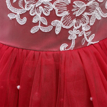 Elegantes Weihnachtskleid für Mädchen – Rückenfreies Prinzessinnenkleid mit Schleife – Festliches Ballkleid für Gala, Geburtstag & Hochzeit (Grün)